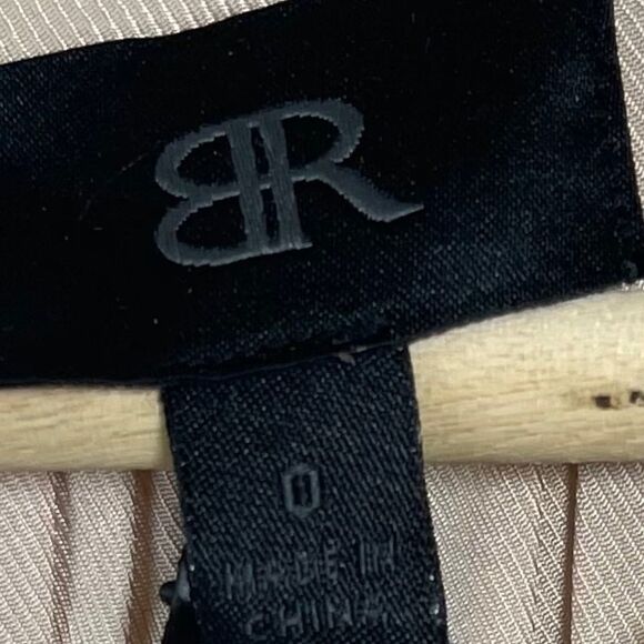 Banana Republic NWT BR Monogram Tan Pleated Cap Sleeve Dress Sz 0 - Picture 6 of 7